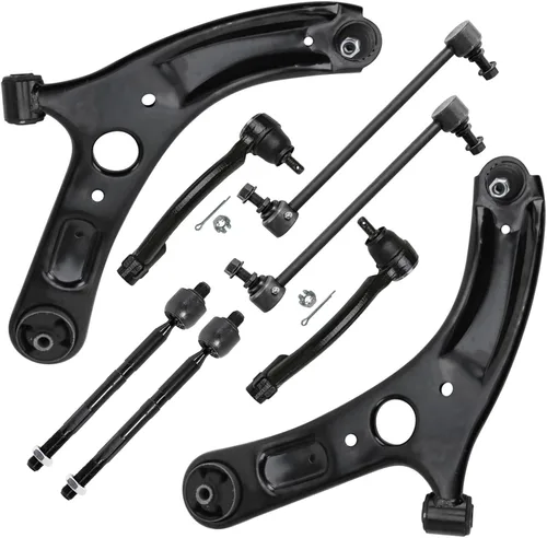 Vista 128 de Detroit Axle - Kit de brazos de control de extremo de 8 piezas para Toyota 2001-2003 Highlander 2002-2003 Camry Lexus ES300, 2 conjuntos de brazos