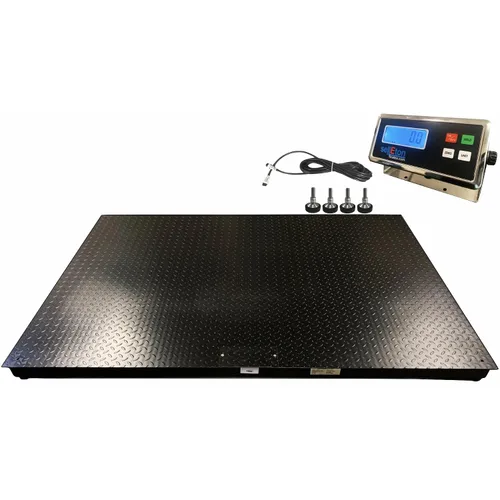 Vista 12 de SellEton - Báscula industrial de suelo de 10,000 libras x 1 libra, 24 x 24 pulgadas, báscula de palés precisa con indicador digital de metal