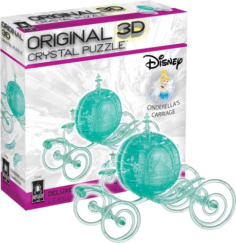 Vista 10 de BePuzzled, Disney - Rompecabezas de cristal 3D original de Cenicienta, 56 piezas, rompecabezas coleccionable para niños y adultos a partir de 12 años