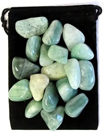Vista 2 de Zentron Piedras de aventurina verde pulida de 1 pulgada (1/2 libra)