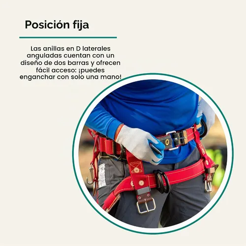 Vista 4 de Weaver Leather WLC 560 2 Dee flotante con correas acolchadas de nailon para las piernas
