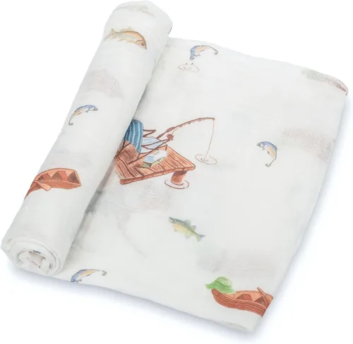 Vista 20 de LollyBanks Manta para envolver al bebé, manta de muselina 100% algodón para niños y niñas, grande de 47 x 47 pulgadas, mantas suaves y transpirables