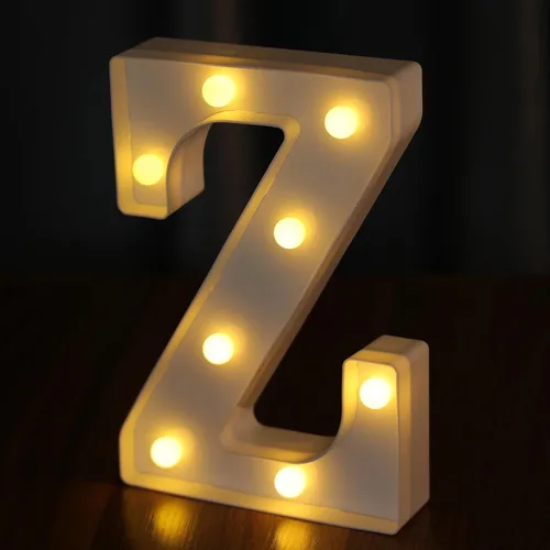 Vista 44 de Letras Iluminadas, Luces de Letras LED 26 del Alfabeto, Letra Iluminada Decorativa, Letras de Marquesina LED que Funcionan con Pilas para Fiesta