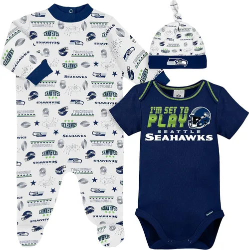 Vista 18 de Gerber Conjunto de regalo unisex para bebé con pies de equipo de la NFL para dormir y jugar