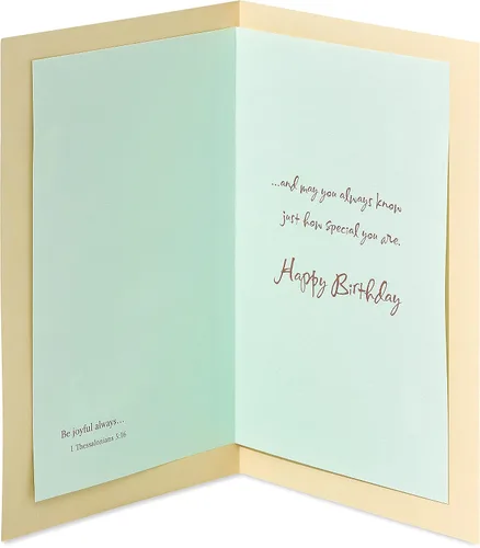 Vista 2 de American Greetings Tarjeta de cumpleaños para alguien especial (Just How Special You Are)