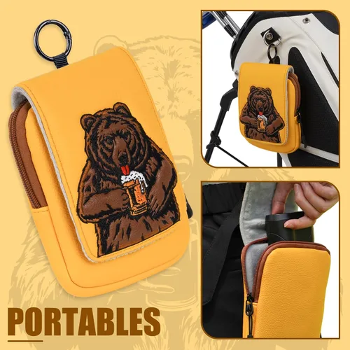 Vista 2 de Funda rígida para telémetro de golf, bolsa de EVA compatible con Bushnell/Callaway/Tectectec V2 V3 V4 V5 Pro X2 Pro XE u otros telémetro bandera