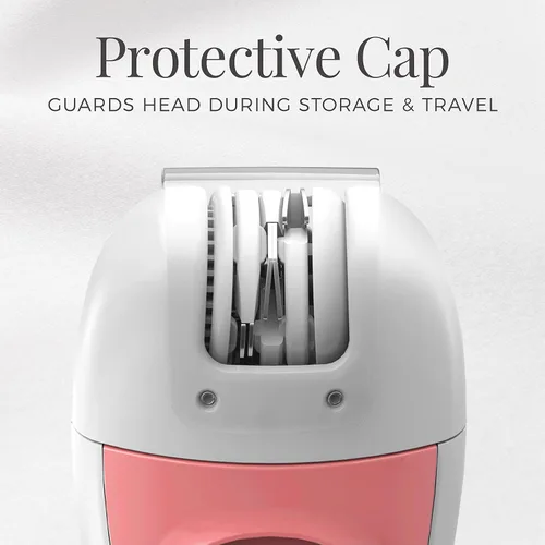 Vista 8 de Remington Depiladora facial lisa y sedosa, EP1050CDN Cordless and Travel-ready, Gentle on Delicate Areas, 1 Count, Model EP1050FCDN, Includes
