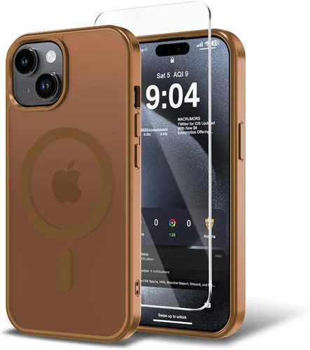 Vista 87 de Funda para iPhone 11 con protector de pantalla, compatible con MagSafe, ultra delgada, translúcida, mate, a prueba de golpes, color negro