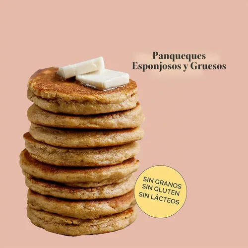 Vista 3 de Stellar Eats Mezcla de panqueques y waffles sin cereales Sin gluten, sin lácteos, a base de plantas, apta para paleo Endulzada con azúcar
