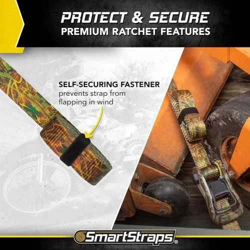 Vista 5 de SmartStraps 1956 14' Correas de carraca CamoX de 14 pies con tejido de camuflaje (5,000 lb)