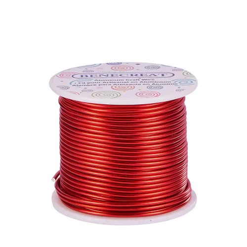 Vista 10 de BENECREAT -Alambre de aluminio para joyería de calibre 9, 55 pies, alambre metálico flexible para esculpir, ideal para manualidades de Halloween