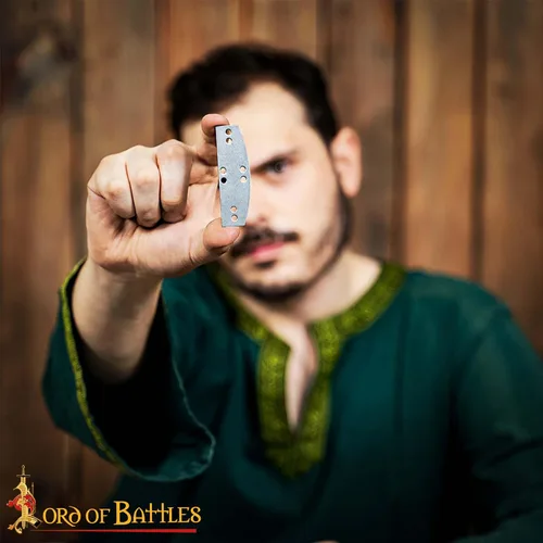 Vista 5 de Lord of Battles Lamellar Armor - Placas preperforadas, calibre 20, 100 unidades de placas de acero suave para armadura histórica, recreación