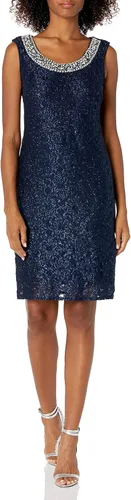 Vista 5 de R&M Richards Vestido corto de encaje para madre de la novia con chaqueta para mujer