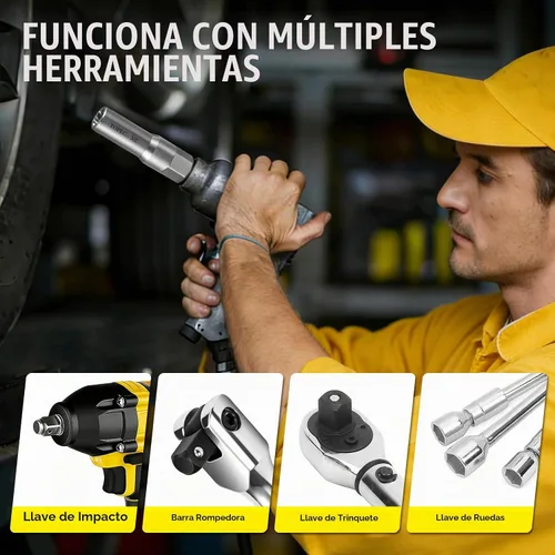 Vista 6 de Topec Juego de Extractor de Pernos Profundos Tipo Espiral de 10 Piezas, Juego de Llaves de Extracción de Bujías, Removedor de Tuercas Peladas