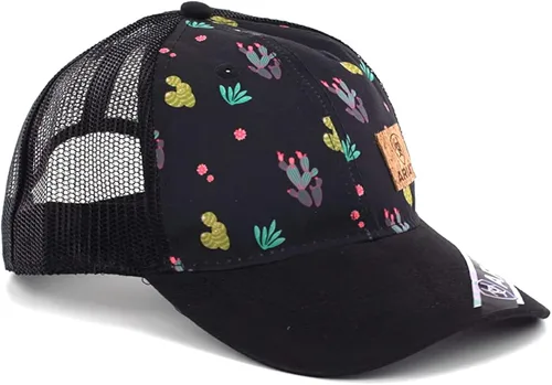 Vista 2 de ARIAT Gorra de cactus negra para mujer con cierre a presión