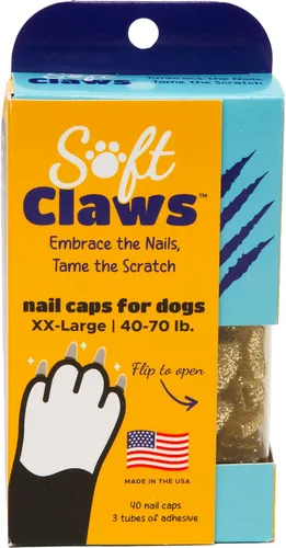 Vista 21 de Almohadillas blandas para uñas para perros con diseño antideslizante fabricadas en EE. UU. - 40 cubiertas de uñas para perros para una protección