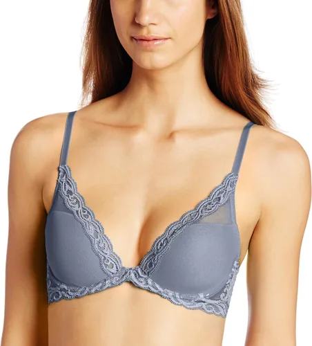 Vista 9 de Natori - Sujetador de encaje para mujer con inmersión, diseño de plumas Cafe