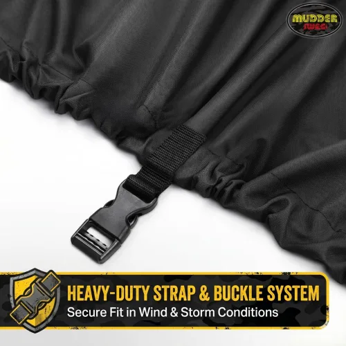 Vista 3 de Funda para UTV de 2 plazas, impermeable, resistente, 420D, Oxford, lado a lado, con cremallera, compatible con Polaris Ranger RZR Can-Am Defender