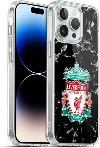Vista 47 de Oficial LIVERPOOL Football Club 2017/18 Mármol Soft Gel Case para iPhone de Apple 7 Plus/8 PLUS Escudo negro.