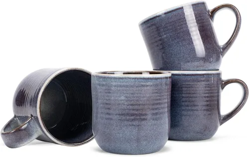 Vista 13 de Elanze Designs - Taza de café de cerámica con esmalte reactivo brillante, tamaño grande de 17 onzas líquidas, taza de cocina diaria de grado