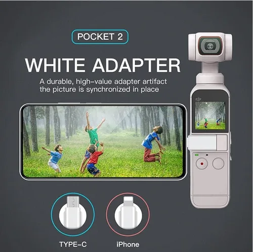 Vista 6 de Adaptador de conexión de teléfono celular USB para DJI OSMO Pocket 2 (para-iPhone)
