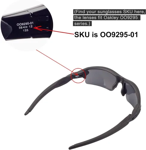 Vista 4 de Walleva - Lentes de repuesto para gafas de sol Oakley Flak 2.0, varias opciones disponibles