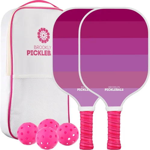 Vista 9 de Paletas de pickleball de fibra de carbono prémium de Brooklyn Pickleball Co Negro (Black Honeycomb)