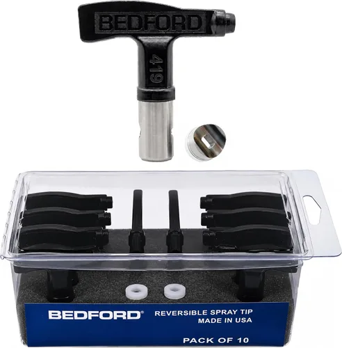 Vista 59 de Bedford Precision 33-7207 Punta reversible de 0.007 pulgadas, ventilador de 4 a 6 pulgadas, repuesto para Graco RAC 5 y Titan