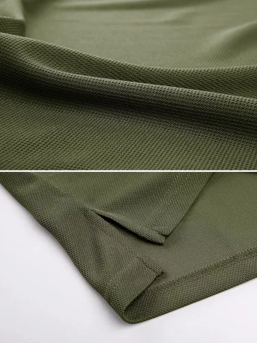 Vista 5 de MAGCOMSEN Camisas polo para hombre, 3 botones, secado rápido, manga larga, tácticas, camisa de golf