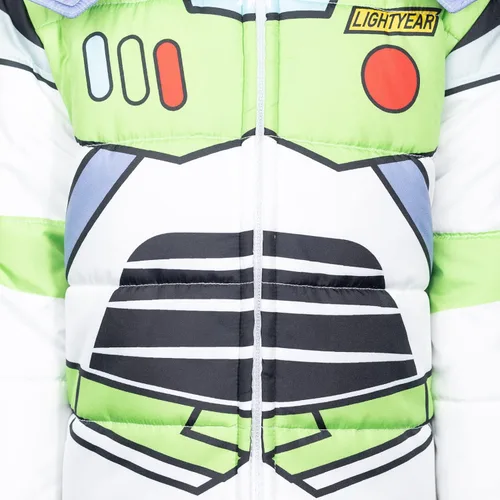Vista 6 de Disney Pixar Toy Story Buzz Lightyear Zip Up Puffer Jacket Toddler to Little Kid