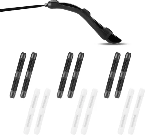 Vista 8 de lvvfit Lentes de silicona suave con puntas de sien, retenedores de lentes elásticos antideslizantes para lentes de sol, lentes de lectura, 6 pares