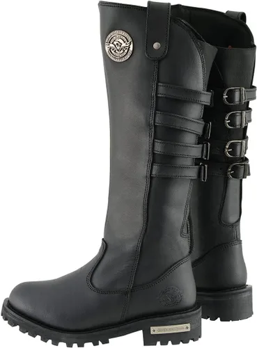 Vista 4 de Milwaukee Leather Botas de Motociclista de Cuero para Mujer de Rodilla a Altura de la Pierna Colección Premium MBL
