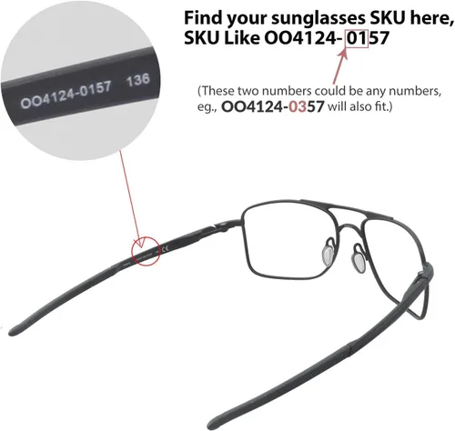 Vista 4 de Walleva - Lentes de repuesto para gafas de sol Oakley Gauge 8 M Varias opciones disponibles