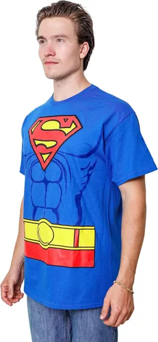 Vista 4 de SUPERMAN Camiseta para adultos con símbolo de logotipo de DC