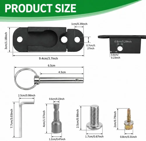 Vista 2 de JERBOR Kit de soporte extensor de caja de camión Upgreded con pasadores