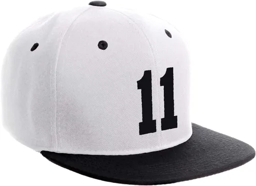 Vista 110 de Número de equipo modificado para requisitos particulares del jugador del color del sombrero del Snapback de la visera plana clásica de la visera