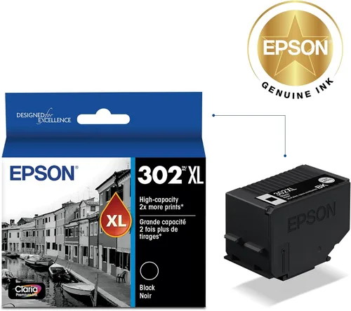 Vista 2 de Epson 302 Claria Premium Ink de Alta Capacidad (T302XL020-S) Funciona con Expression Premium XP-6000, XP-6100