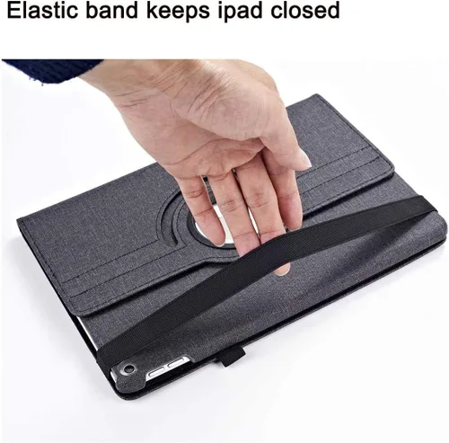 Vista 6 de Funda giratoria para iPad de 9ª generación 2021 / iPad de 8ª generación 2020 / 7ª generación 10.2" 2019, funda con soporte de visualización