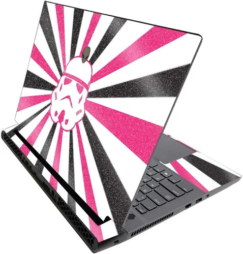 Vista 10 de MightySkins - Skin brillante con purpurina para Alienware M17 R3 (2020) y M17 R4 (2021) - Diversión de los años 90 Acabado duradero con purpurina