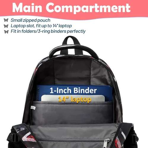Vista 5 de BLUEFAIRY Mochilas para niños y niñas, bolsas de escuela primaria, bonitas bolsas de libros, A-gris, L, Moda