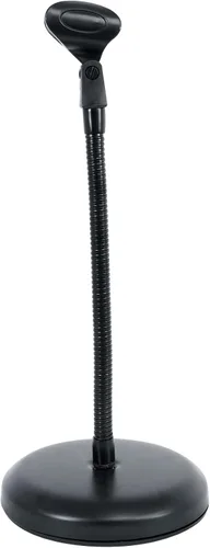 Vista 2 de Rockville RDMS7 Soporte de micrófono de escritorio con cuello de cisne de 11.8 pulgadas, base pesada, clip de micrófono, adaptador de cámara web