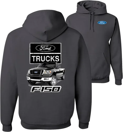 Vista 12 de Wild Bobby Ford Trucks F150 Pickup Cars and Trucks Front and Back - Sudadera con capucha unisex