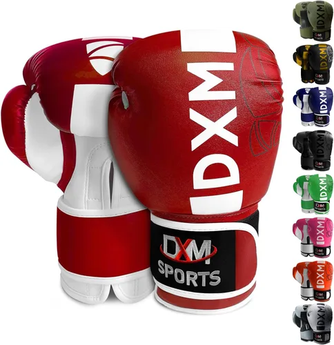 Vista 8 de Guantes de boxeo para hombres y mujeres, guantes de entrenamiento de boxeo, guantes de kickboxing, guantes de sparring, guantes de entrenamiento
