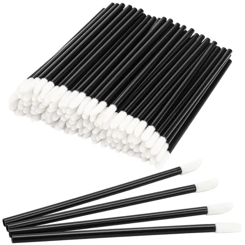 Vista 10 de 100pcs desechable Lip Gloss Aplicadores Lipstick wands Kits de Herramienta