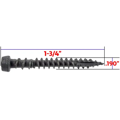 Vista 9 de #10 x 1-3/4" Graystone - Tornillo de madera recubierto exterior de madera Torx/Star Drive Head - Compatible con madera AQC (1 libra ~ 130 tornillos)