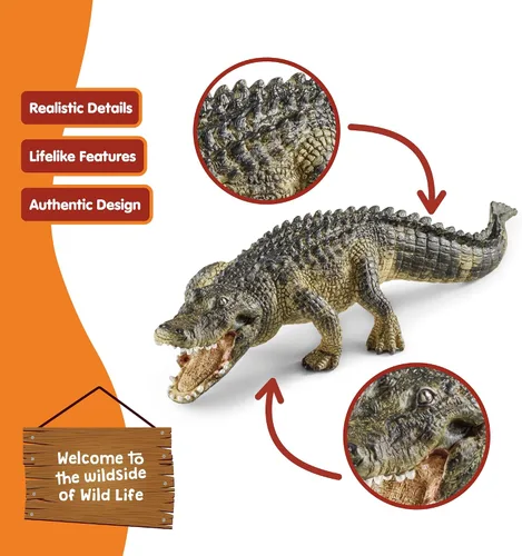 Vista 4 de Schleich Alligator Toy Figure