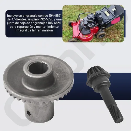 Vista 7 de Ohoho 104-8671 92-5790 105-6839 Kit de engranajes de transmisión