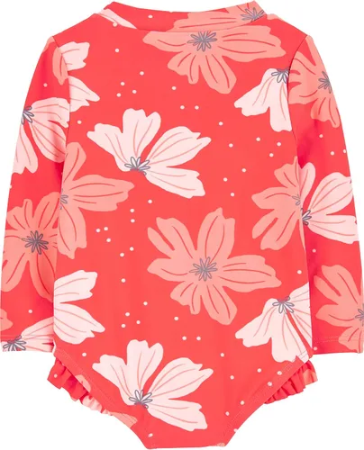 Vista 2 de Simple Joys by Carter's Girls' Long Sleeve Zipper One Piece Swimsuit