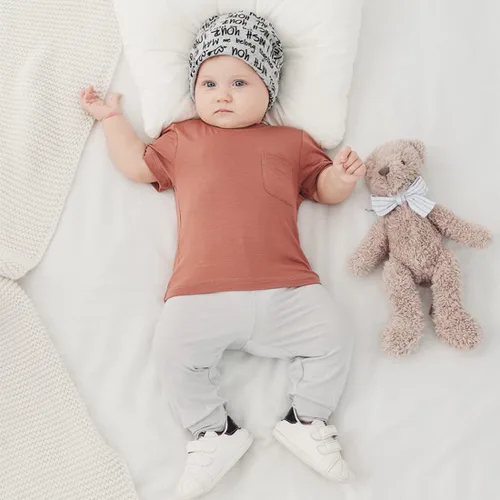Vista 5 de Pantalones deportivos de viscosa de bambú para bebés y niños pequeños