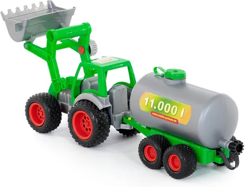Vista 6 de Polesie Polesie8794 Farmer Technic Tractor con cargador frontal y vehículos de juguete, multicolor